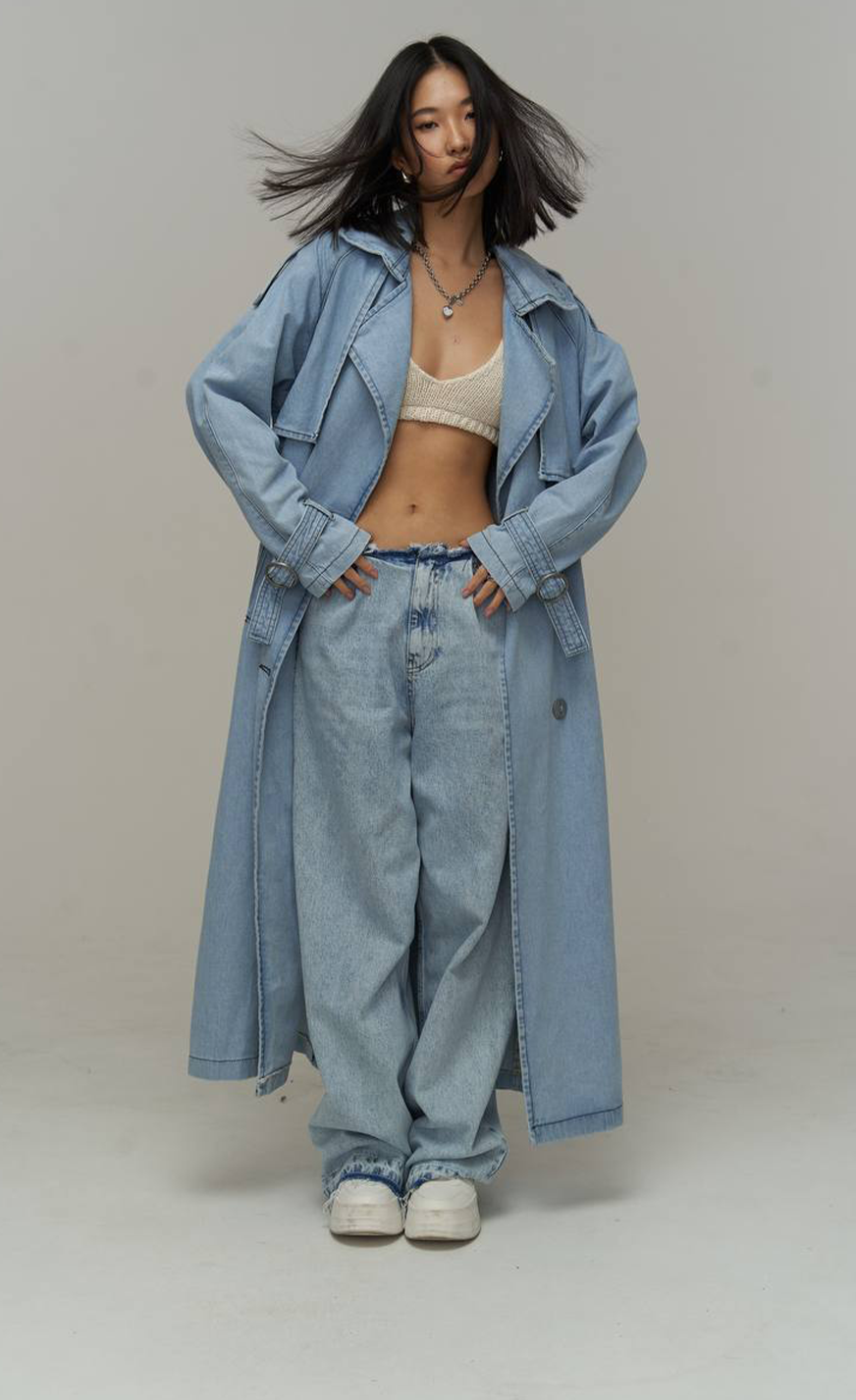 TRENCH EN DENIM